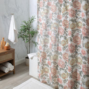 FALL PEONY SHOWER CURTAIN FABRIC 72